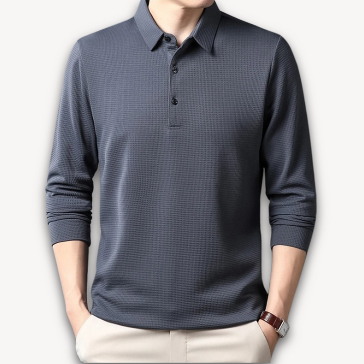 Grayson – Casual Polo Shirt with 3-Button Placket