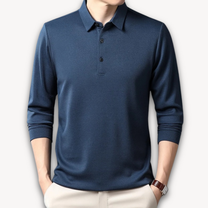 Grayson – Casual Polo Shirt with 3-Button Placket