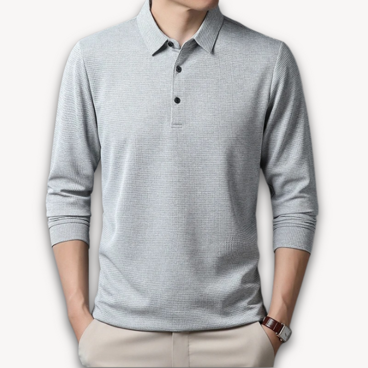 Grayson – Casual Polo Shirt with 3-Button Placket