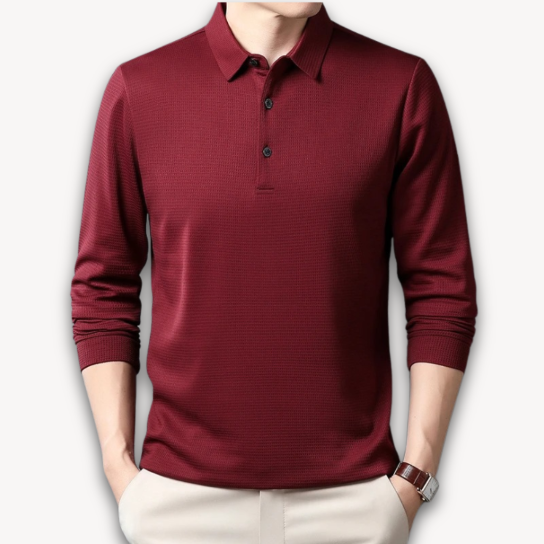 Grayson – Casual Polo Shirt with 3-Button Placket