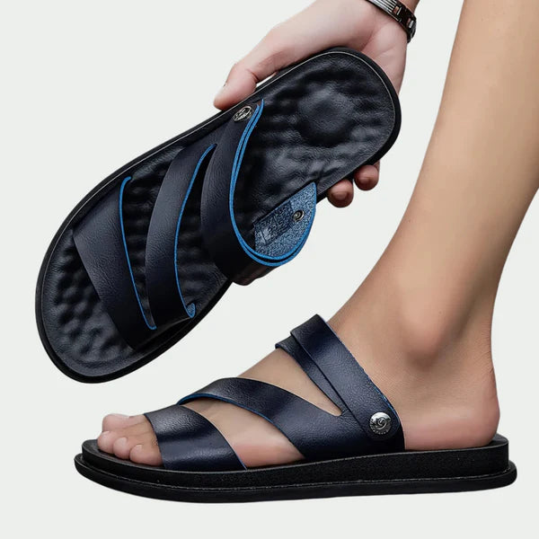 Ashton – Casual Slide Sandals with Cushioned Sole and Cross Straps