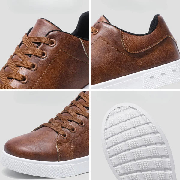 Brandon – Casual Low-Top Sneakers with Faux Finish
