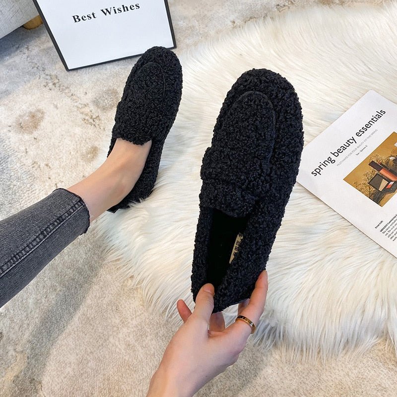 Elina | Women's Plush Slip-On Slippers