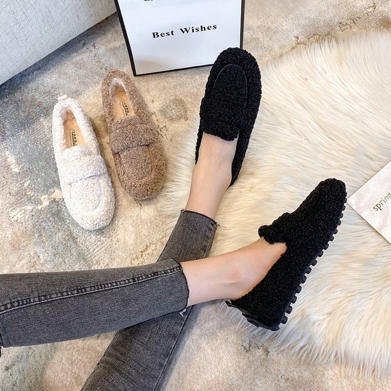 Elina | Women's Plush Slip-On Slippers