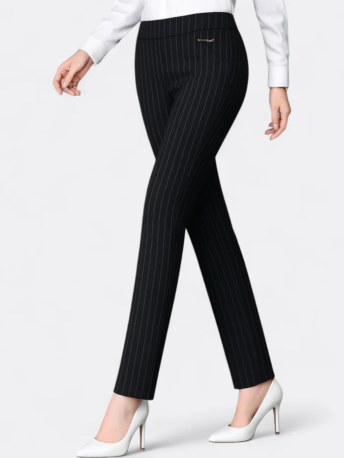 Elise – Slim Fit Trousers with High Waist and Office-Ready Style