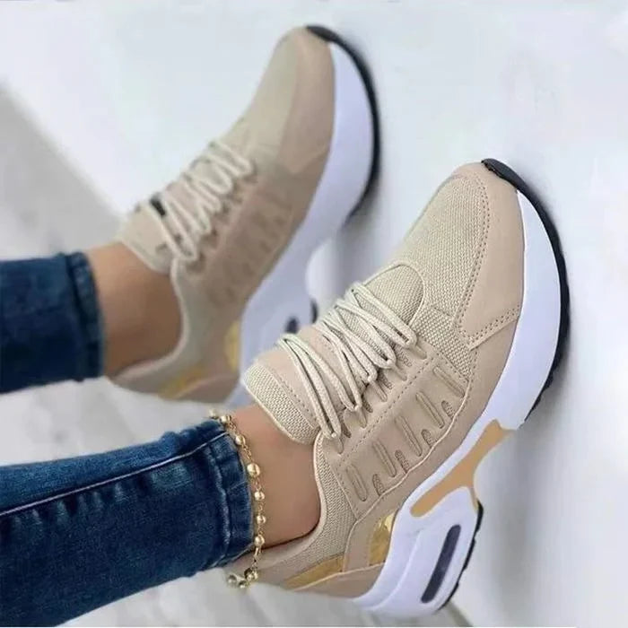 Mirael – Sporty Mesh Sneakers with Cushioned Sole and Air Lift Design