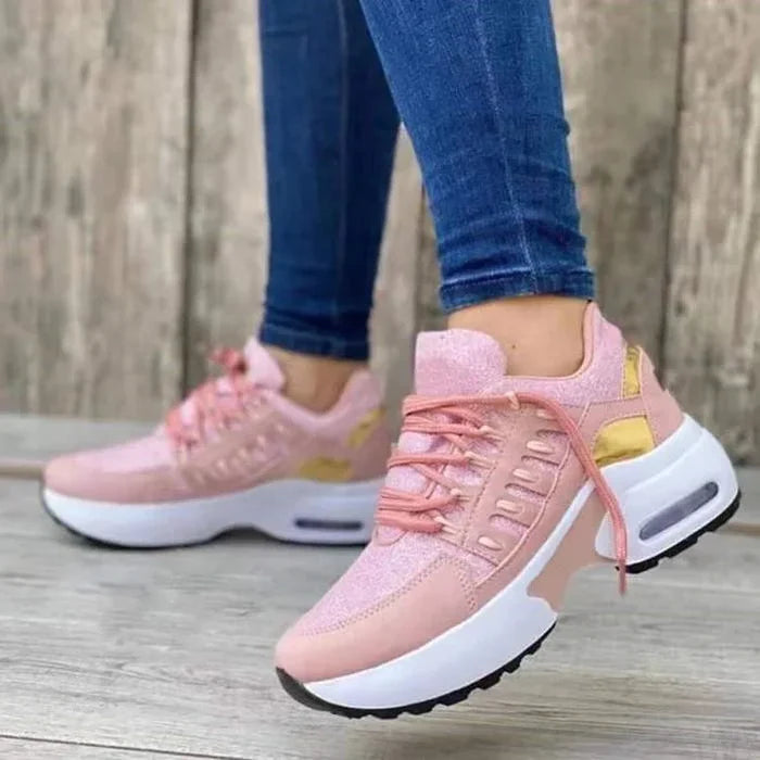 Mirael – Sporty Mesh Sneakers with Cushioned Sole and Air Lift Design