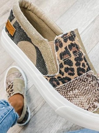 Noa | Women's All-Season Leopard Print Slip-On Shoes