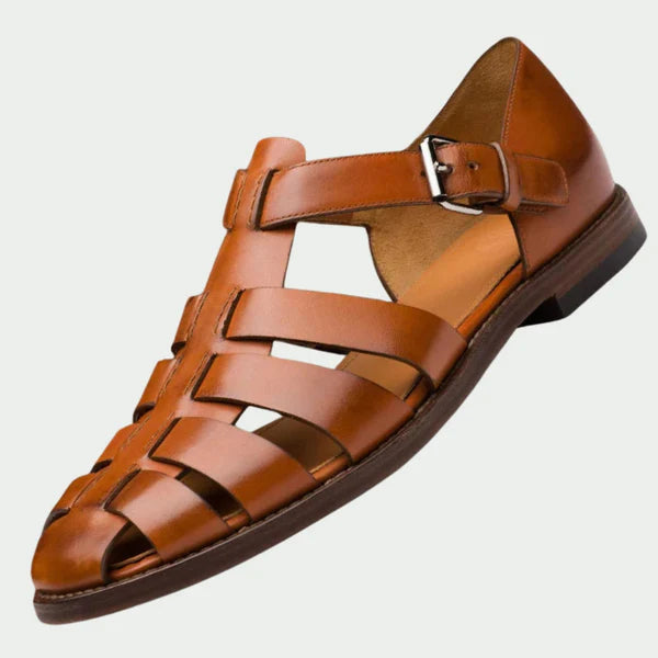 Nolan – Fisherman Sandals with Buckled Strap and Closed Toe Design