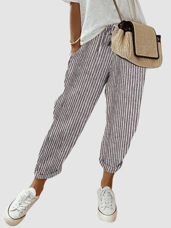 Sophia - Casual Trousers with Drawstring Waist