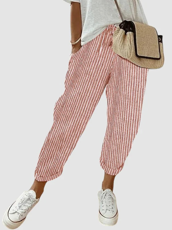 Sophia - Casual Trousers with Drawstring Waist