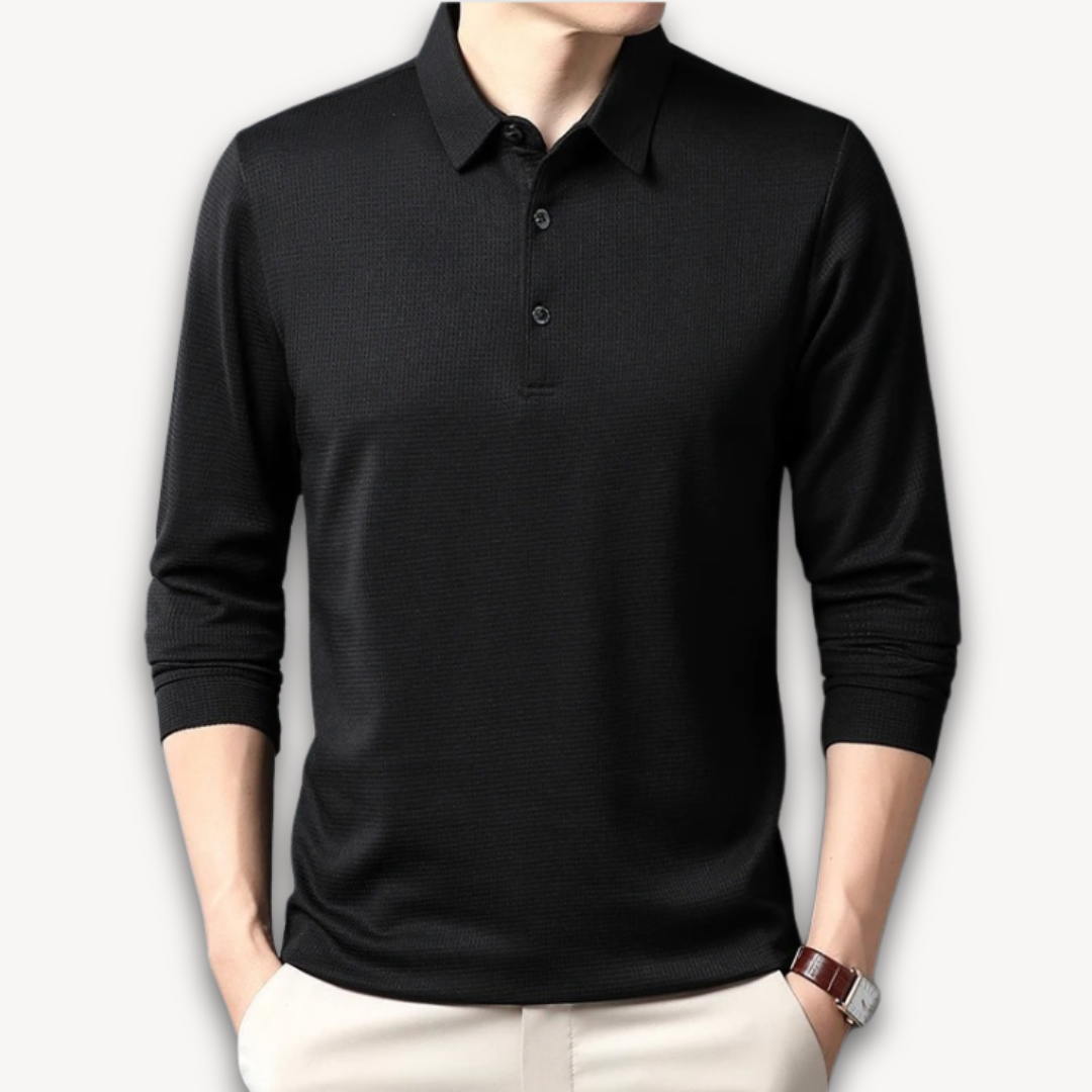 Grayson – Casual Polo Shirt with 3-Button Placket