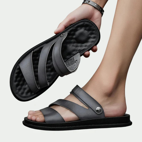 Ashton – Casual Slide Sandals with Cushioned Sole and Cross Straps