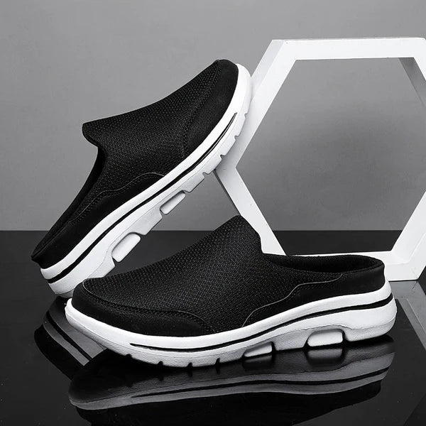 Cassian – Mesh Slip-On Mules with Cushioned Sole and Open Back Design