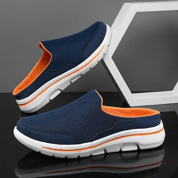 Cassian – Mesh Slip-On Mules with Cushioned Sole and Open Back Design