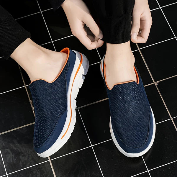 Cassian – Mesh Slip-On Mules with Cushioned Sole and Open Back Design