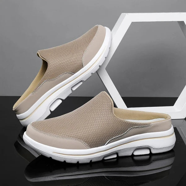 Cassian – Mesh Slip-On Mules with Cushioned Sole and Open Back Design