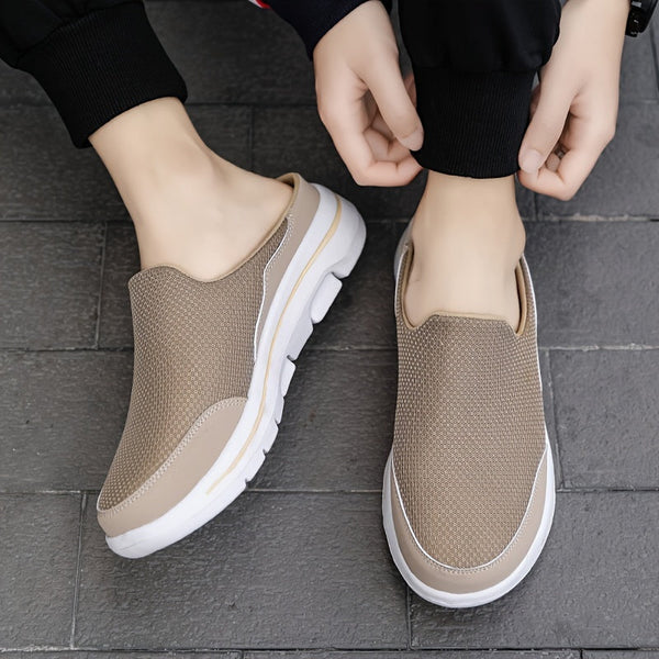Cassian – Mesh Slip-On Mules with Cushioned Sole and Open Back Design