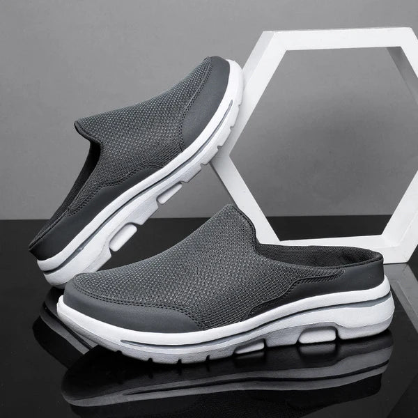 Cassian – Mesh Slip-On Mules with Cushioned Sole and Open Back Design