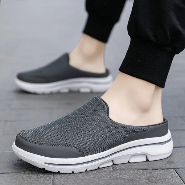 Cassian – Mesh Slip-On Mules with Cushioned Sole and Open Back Design
