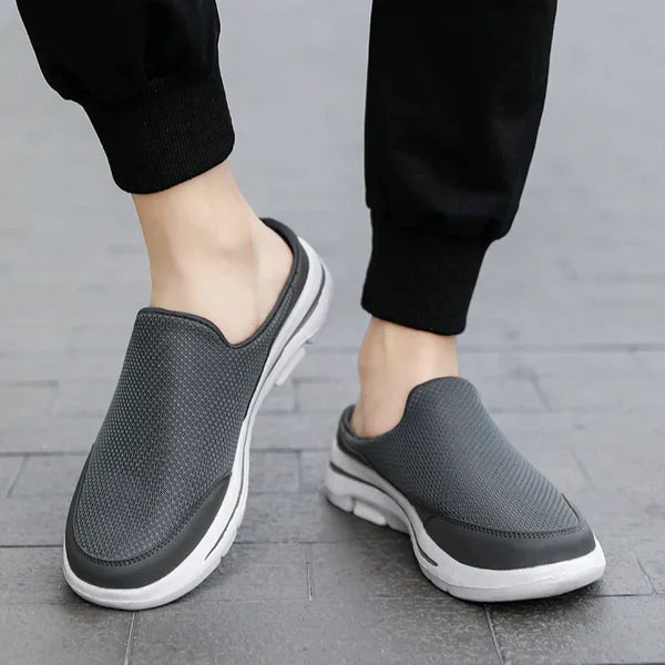 Cassian – Mesh Slip-On Mules with Cushioned Sole and Open Back Design