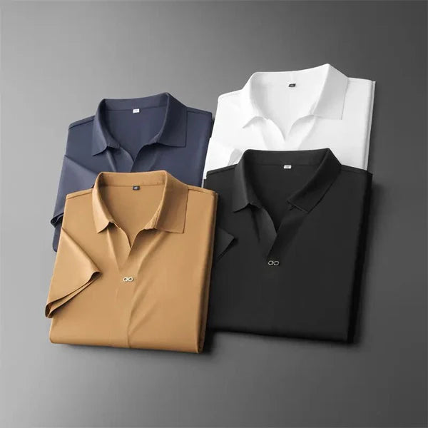 Darren – Short-Sleeve Shirt and Tapered Trousers Set for Casual Office Wear