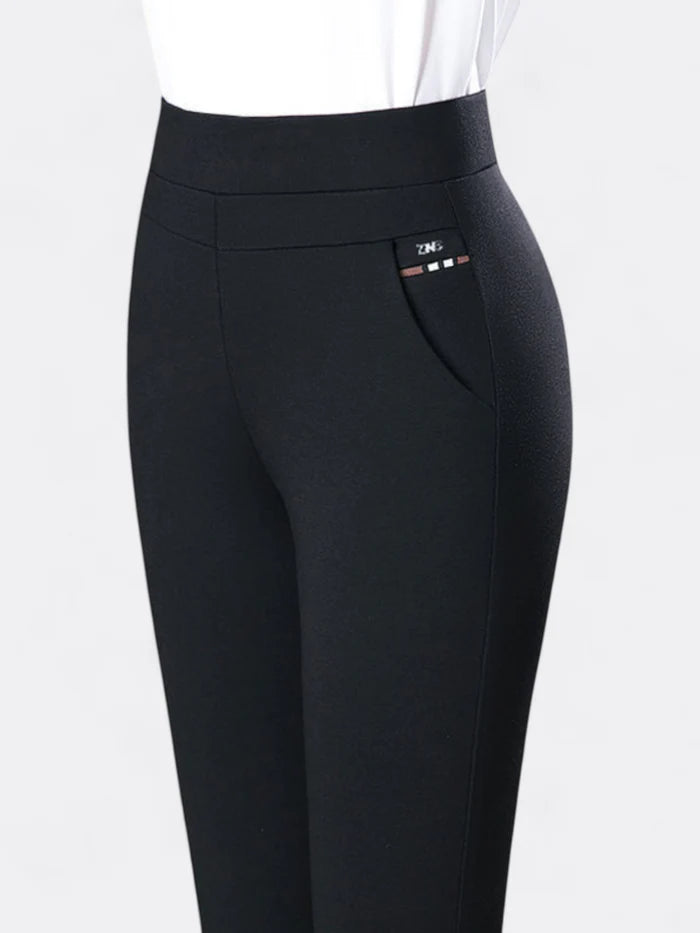 Elise – Slim Fit Trousers with High Waist and Office-Ready Style