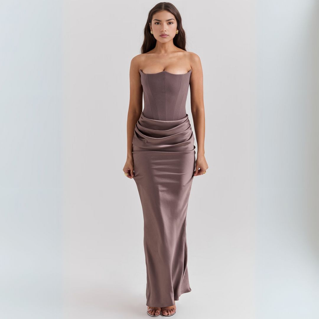 Elowen | Women's Formal Corset Maxi Dress