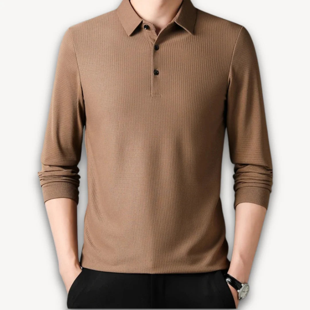 Grayson – Casual Polo Shirt with 3-Button Placket