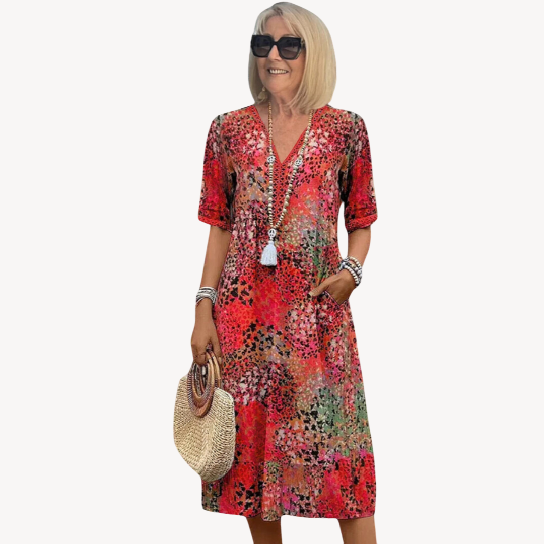 Isla | Women's Summer Floral Midi Dress