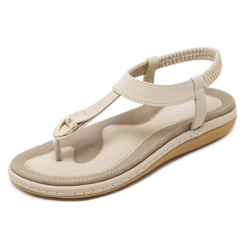 Kassandra - T-Strap Sandals with Cushioned Sole