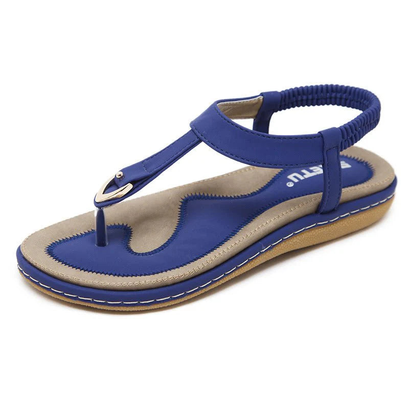 Kassandra - T-Strap Sandals with Cushioned Sole
