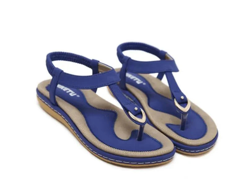 Kassandra - T-Strap Sandals with Cushioned Sole