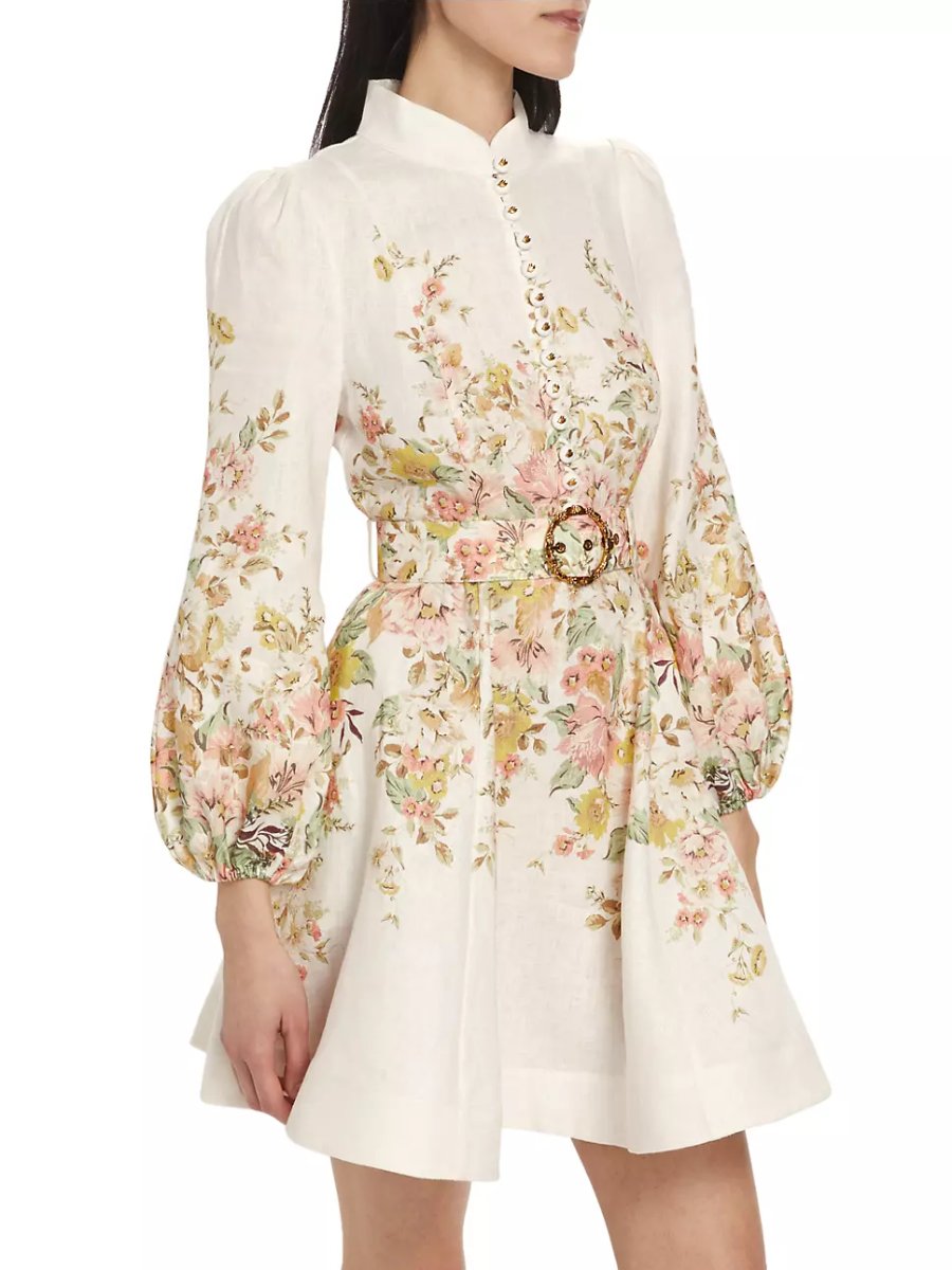 Liv | Women's Summer Floral A-Line Mini Dress