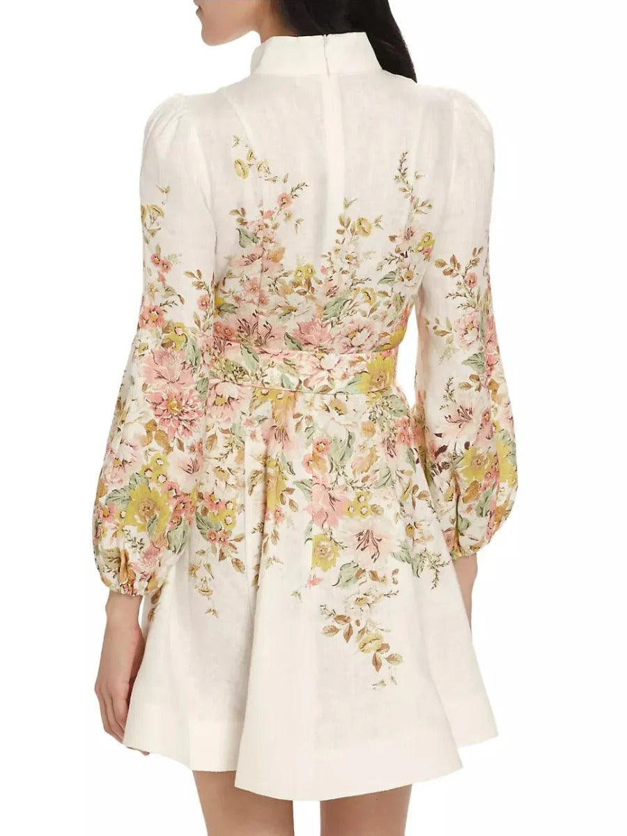 Liv | Women's Summer Floral A-Line Mini Dress