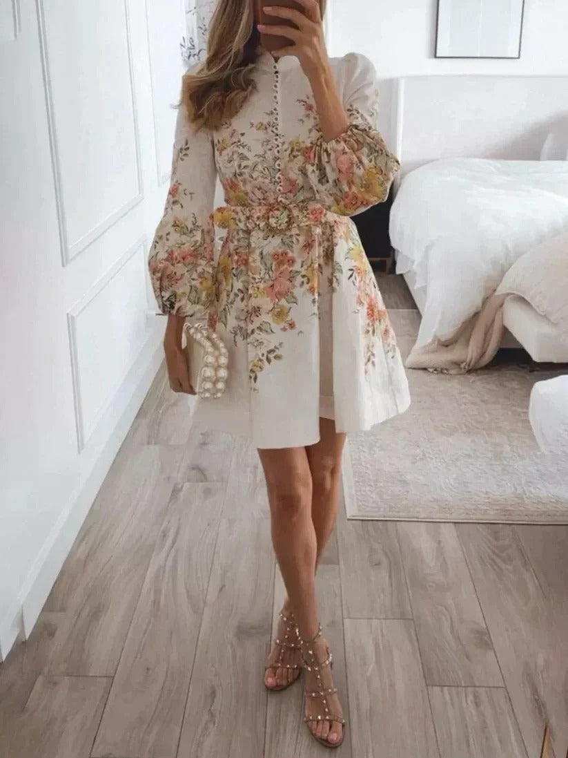 Liv | Women's Summer Floral A-Line Mini Dress