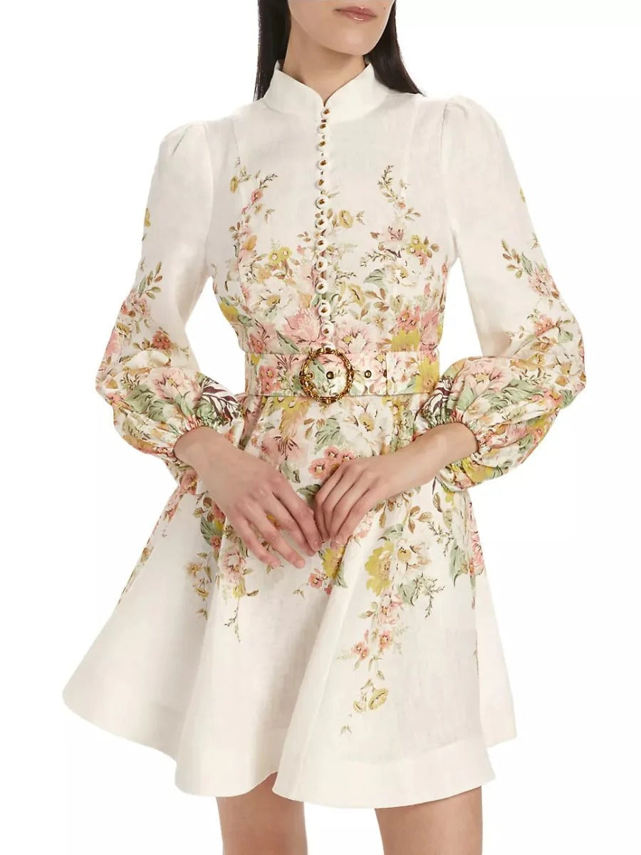 Liv | Women's Summer Floral A-Line Mini Dress