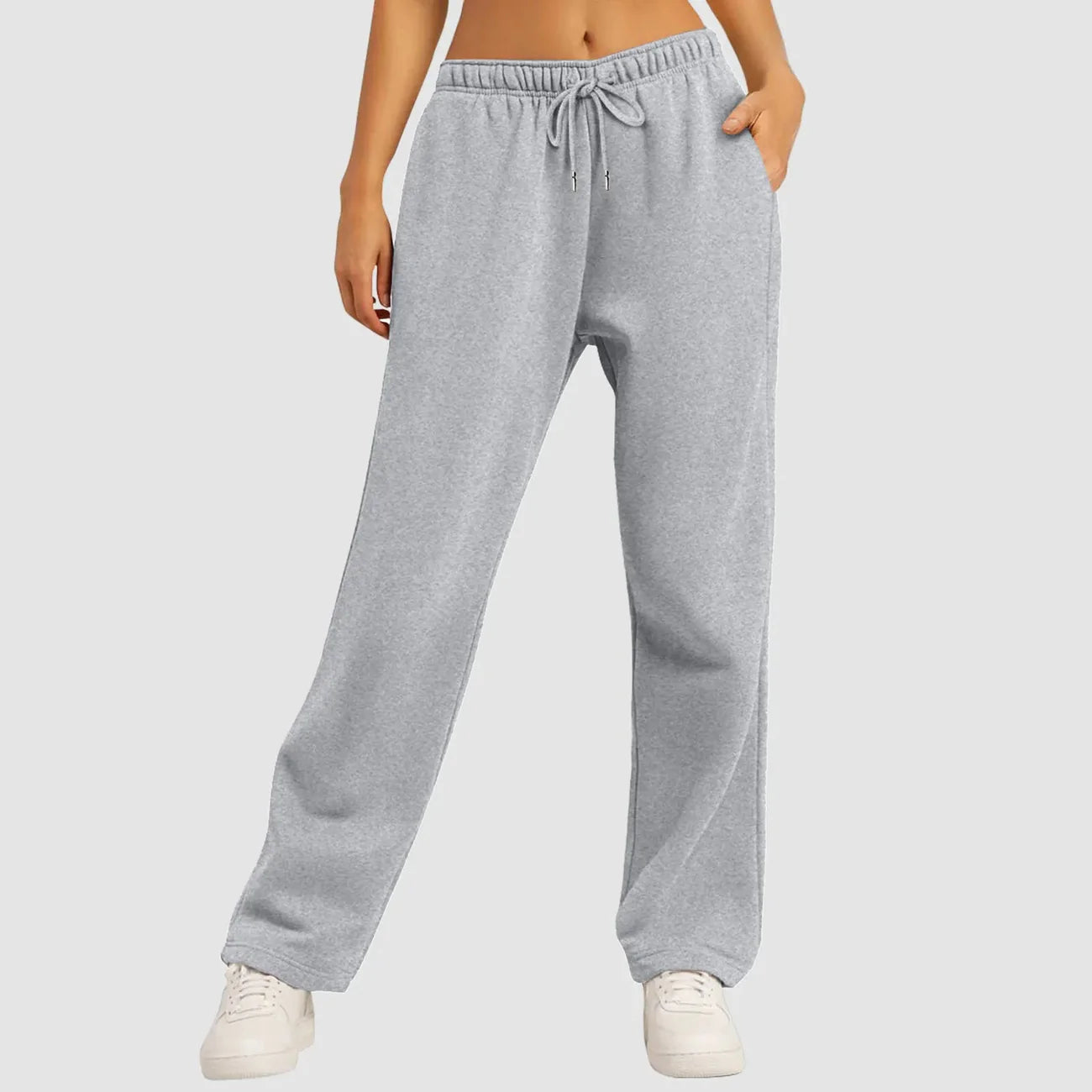 Luna – Wide Leg Joggers with Drawstring Waist and Side Pockets