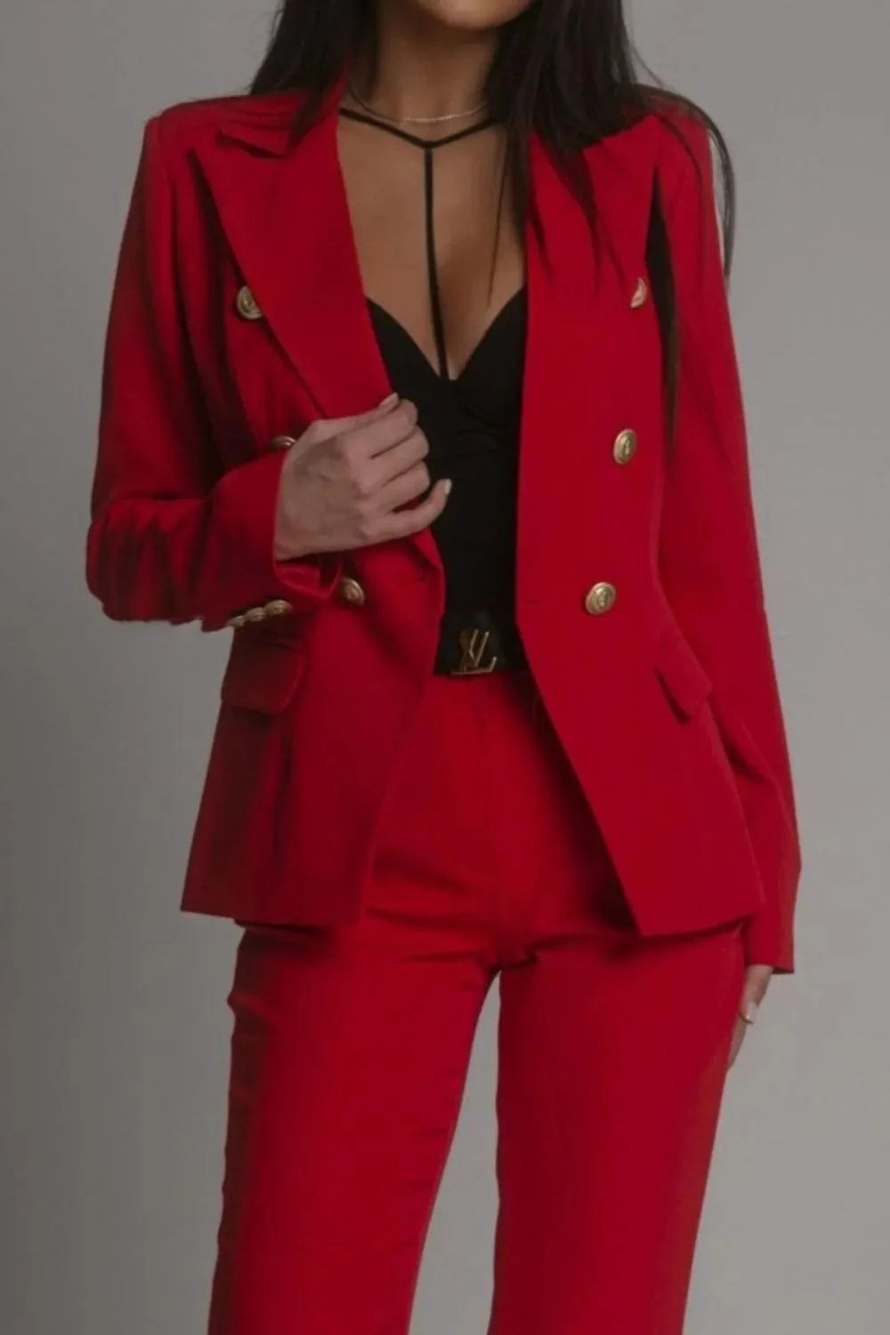 Margot – Double-Breasted Blazer and Tailored Trousers Set