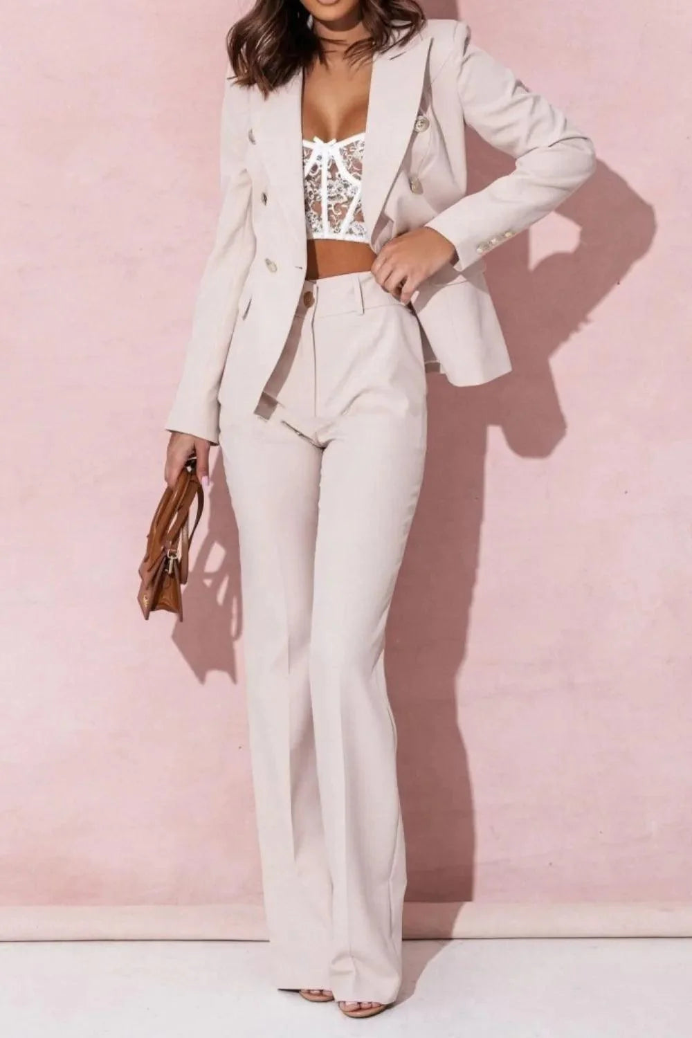 Margot – Double-Breasted Blazer and Tailored Trousers Set
