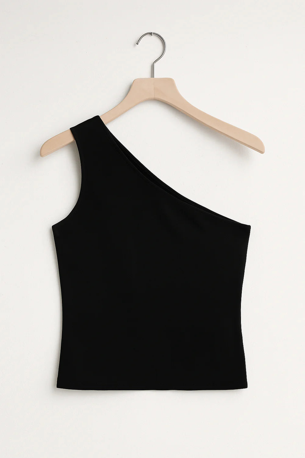 Mila – One-Shoulder Fitted Top with Asymmetric Neckline