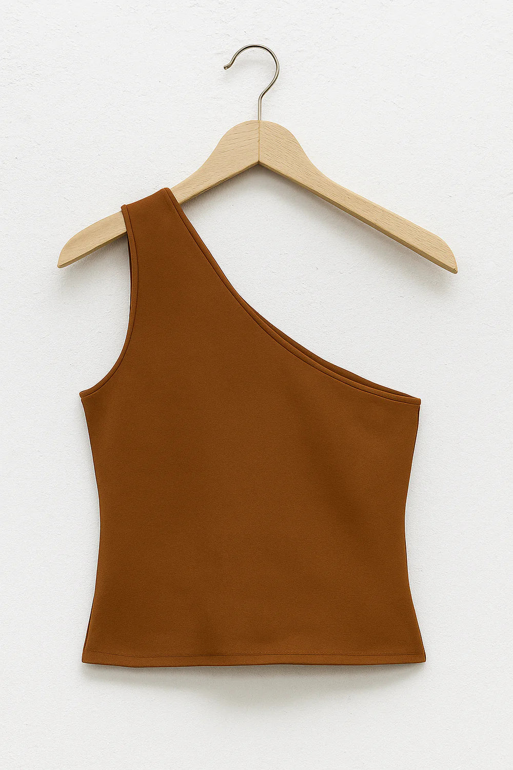 Mila – One-Shoulder Fitted Top with Asymmetric Neckline