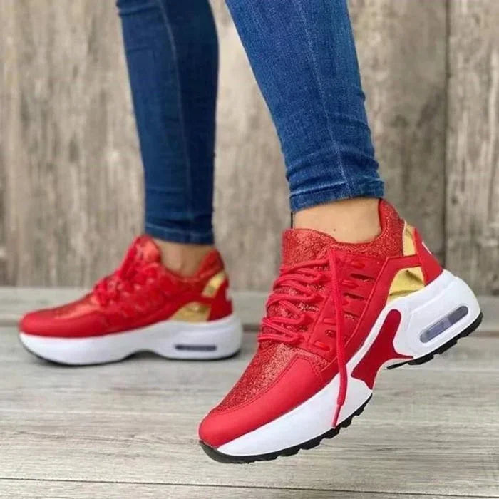 Mirael – Sporty Mesh Sneakers with Cushioned Sole and Air Lift Design