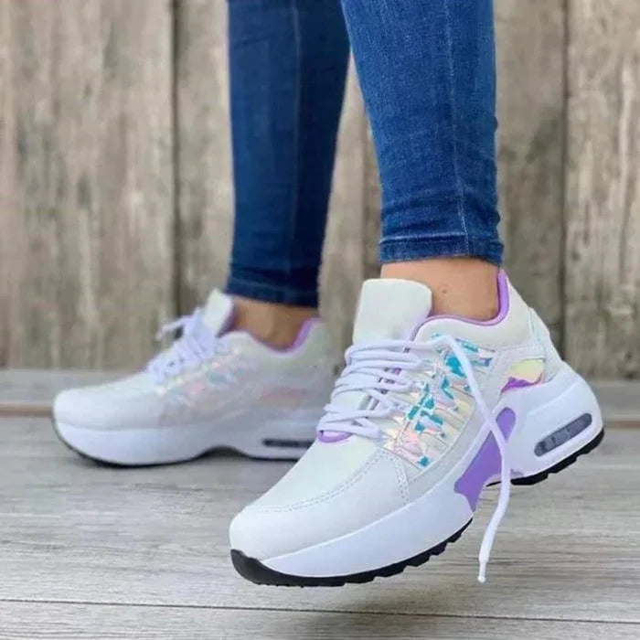 Mirael – Sporty Mesh Sneakers with Cushioned Sole and Air Lift Design