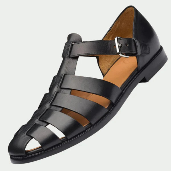 Nolan – Fisherman Sandals with Buckled Strap and Closed Toe Design