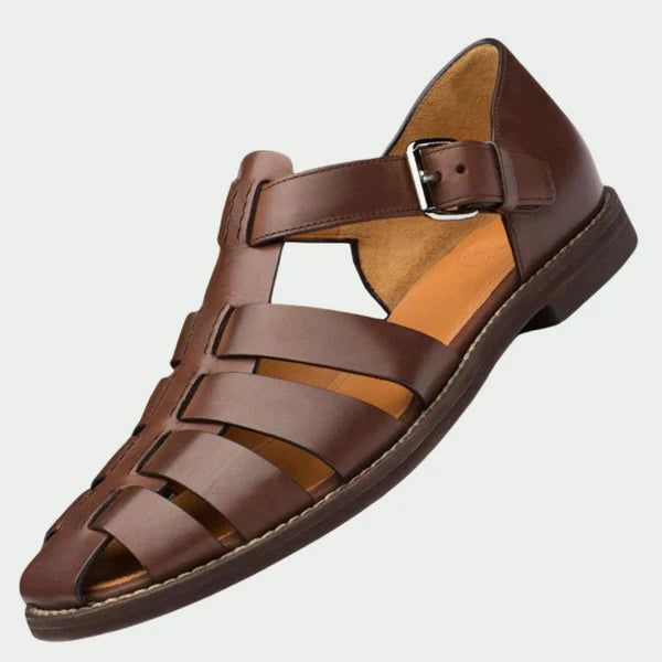Nolan – Fisherman Sandals with Buckled Strap and Closed Toe Design