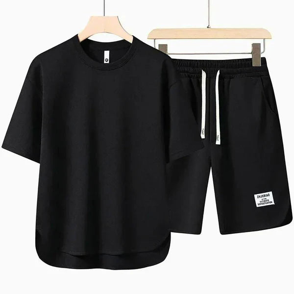 Oliver – Casual Lounge Set with Relaxed Fit and Drop Hem Tee