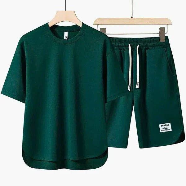 Oliver – Casual Lounge Set with Relaxed Fit and Drop Hem Tee