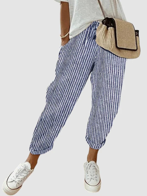 Sophia - Casual Trousers with Drawstring Waist