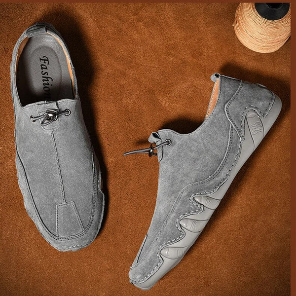 Theo – Casual Slip-On Loafers with Elastic Panel and Toggle Closure